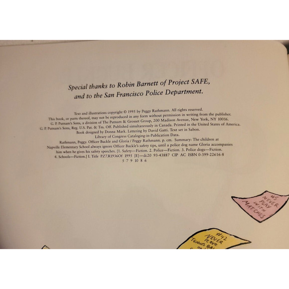 Officer Buckle & Gloria By Peggy Rathmann Childrens Book Used - Picture 6 of 7